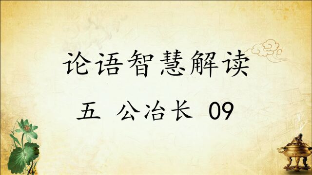 中华文化 论语智慧解读五:公冶长9国学经典传统文化