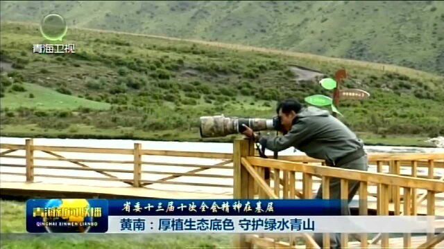 黄南:厚植生态底色,守护绿水青山