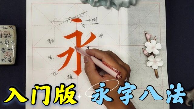 入门版“永字八法”示范解说,书法“零基础”也听懂,经典别错过