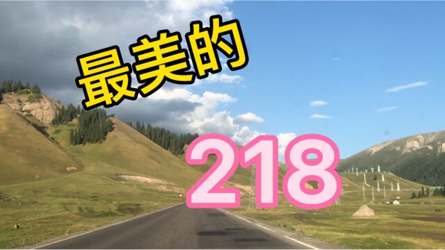 美丽的新疆,218国道风景最美的一段,巩乃斯草原至巴伦台段