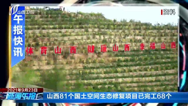 山西81个国土空间生态修复项目已完工68个