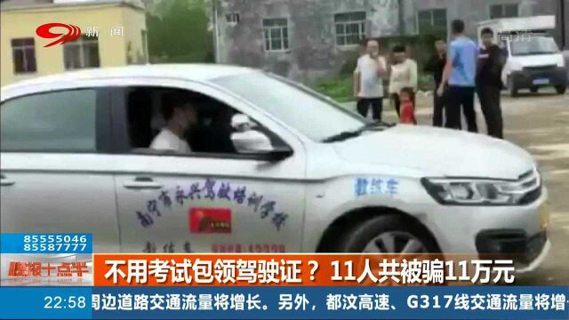 骗局!不用考试包领驾驶证?11人共被骗11万元