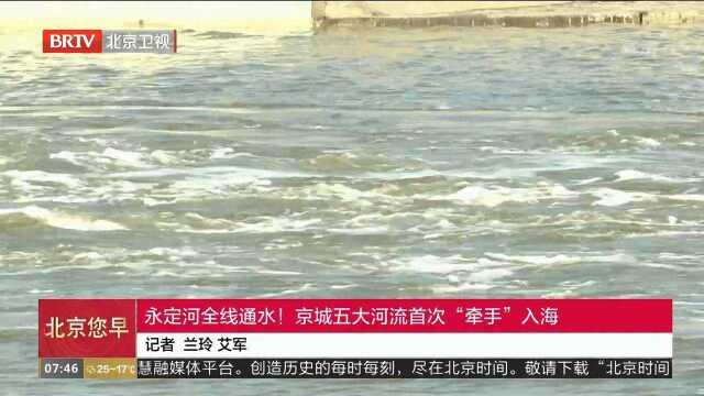 永定河全线通水!京城五大河流首次“牵手”入海