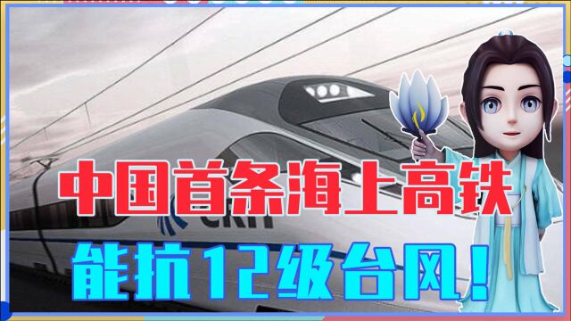 中国首条海上高铁,能抗12级台风!究竟如何做到的?