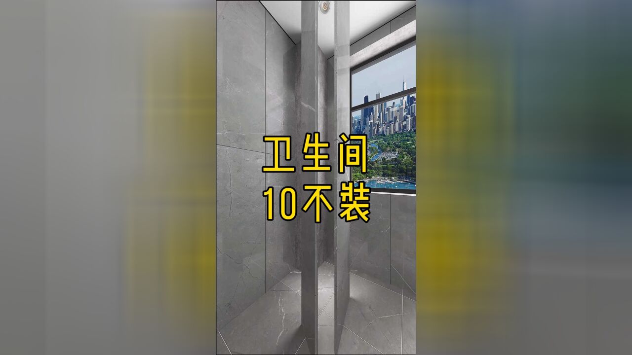 卫生间10不装