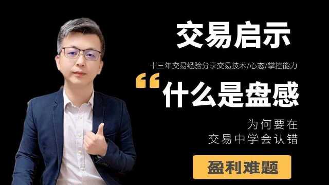 【2年10倍】交易启示:怎么理解盘感?为何在交易中要认错?