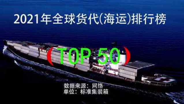 2021年全球货代(海运)排名Top50