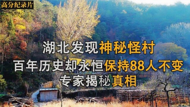 湖北发现神秘怪村,人口88人却从未改变,他们是如何做到生死守恒