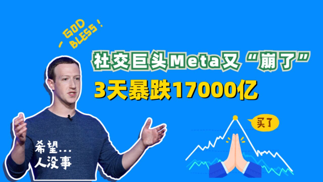 Meta太惨了!3天暴跌1.7万亿,扎克伯格也跌出富豪榜前10