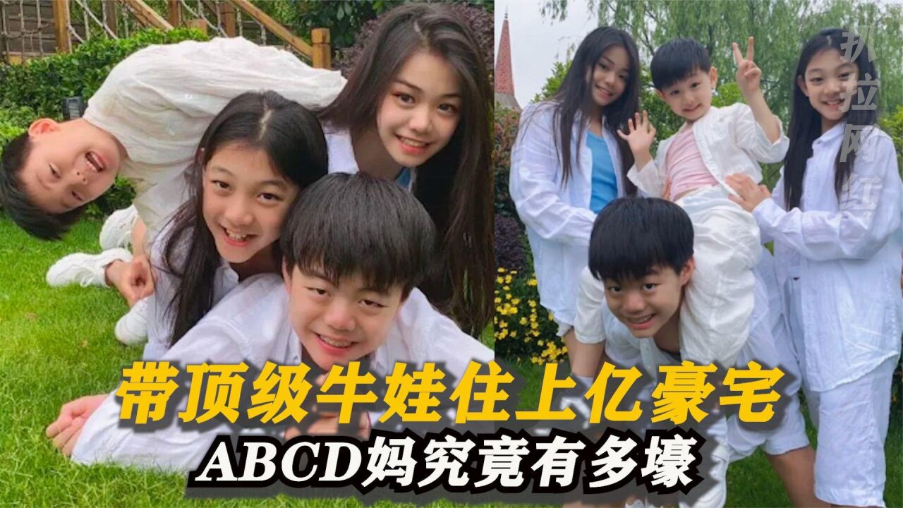 abcd妈:哈佛高材生甘当宝妈,带顶级牛娃住上亿豪宅,老公背景不简单