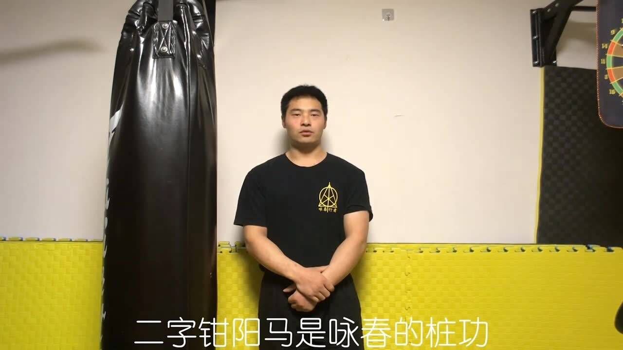 咏春拳筑基课程,1二字钳阳马刨析讲解