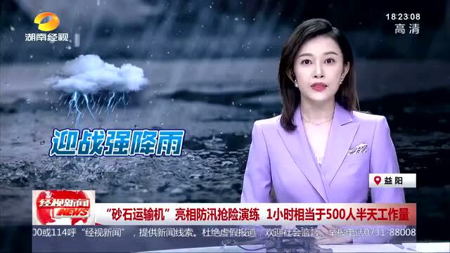 未雨绸缪!益阳市防汛抢险应急救援“大练兵”在沅江举行