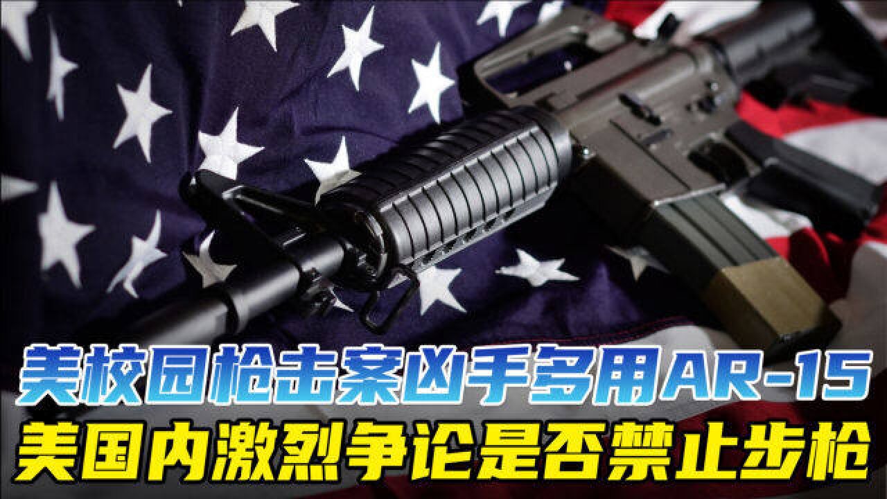 AR15号称美国步枪,枪击凶手特别喜用,威力不亚于军用步枪