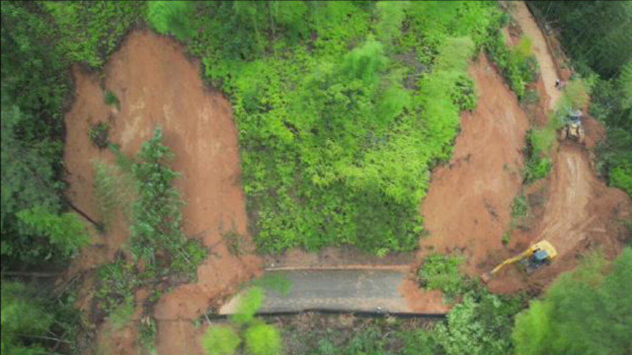 福建上杭县暴雨致局地发生山洪10处塌方 已转移受灾群众1132人