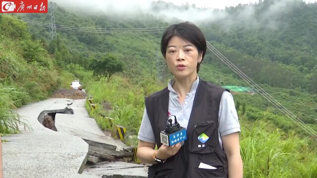 视频|韶关翁源:强降雨致县道875部分路段受损严重交通中断