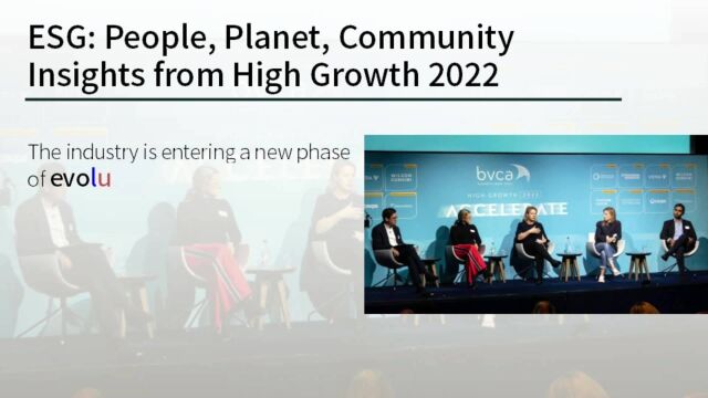 ESG People,Planet,Communityinsights from High Growth 2022