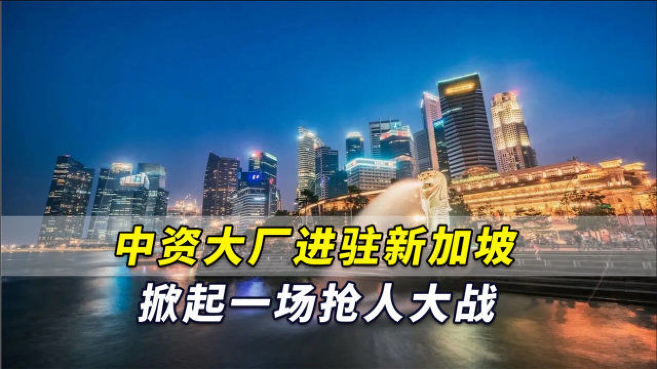 新媒:中资“大厂”进驻新加坡,掀起一场抢人大战