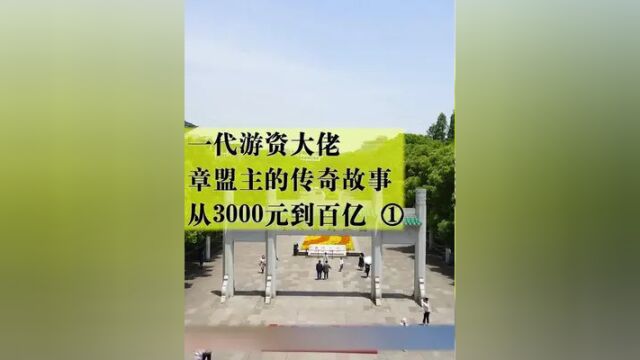 从3000到百亿,一代游资章盟主的传奇故事#章盟主