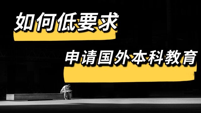 挑战五万元移民北欧4如何低标准申请国外本科教育