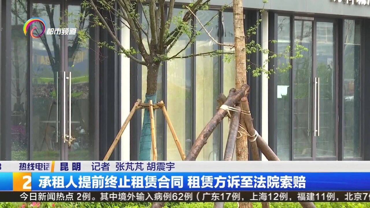 承租人提前终止租赁合同 租赁方诉至法院索赔