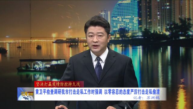 黄卫平检查调研我市打击走私工作时强调:以零容忍的态度严厉打击走私偷渡