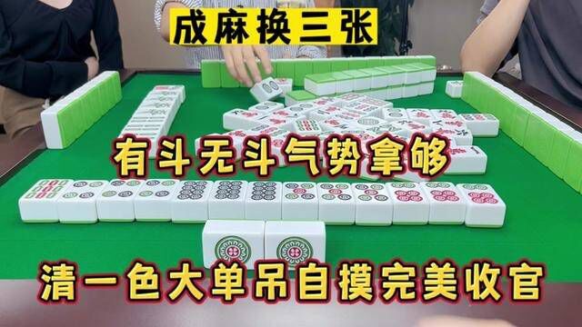 四川麻将:有斗无斗气质拿够,清一色大单吊自摸完美收官#麻将 #麻将技巧 #川麻喵喵 #麻将教学 #高手才敢这么玩