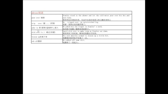 10.1723Holes710章重点词汇朗读视频