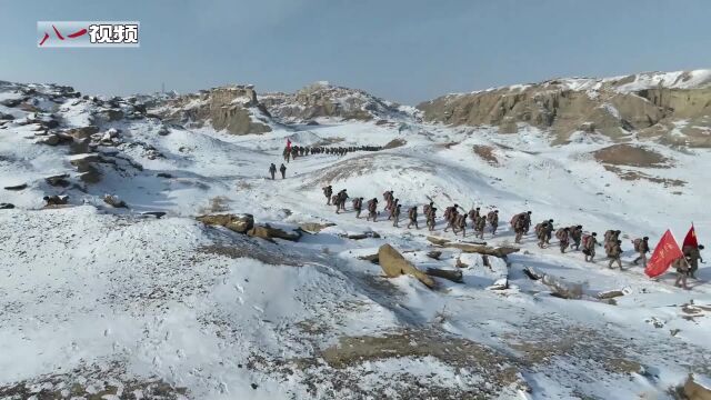 新疆克拉玛依军分区冰雪极寒砺精兵