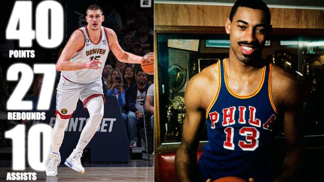 巨型三双！约基奇狂轰40分27板10助攻 NBA近54年首人