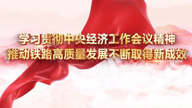 学习贯彻中央经济工作会议精神 推动铁路高质量发展不断取得新成效——净妍新