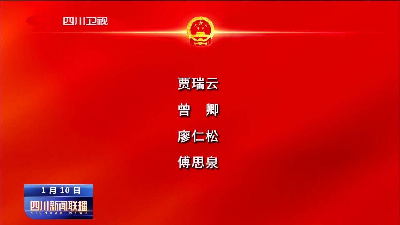 四川新闻联播丨四川省第十四届人民代表大会第一次会议副秘书长名单