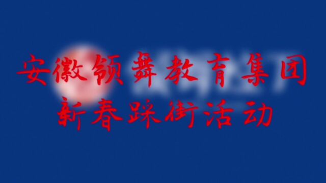 安徽领舞教育集团新春游街行