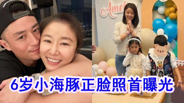 林心如女儿正脸照曝光,6岁小海豚五官精致似霍建华,公主范十足