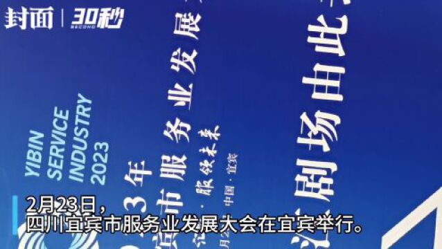 30秒|299个项目,总投资1882.98亿元 四川宜宾发布2023年服务业重点项目机会清单