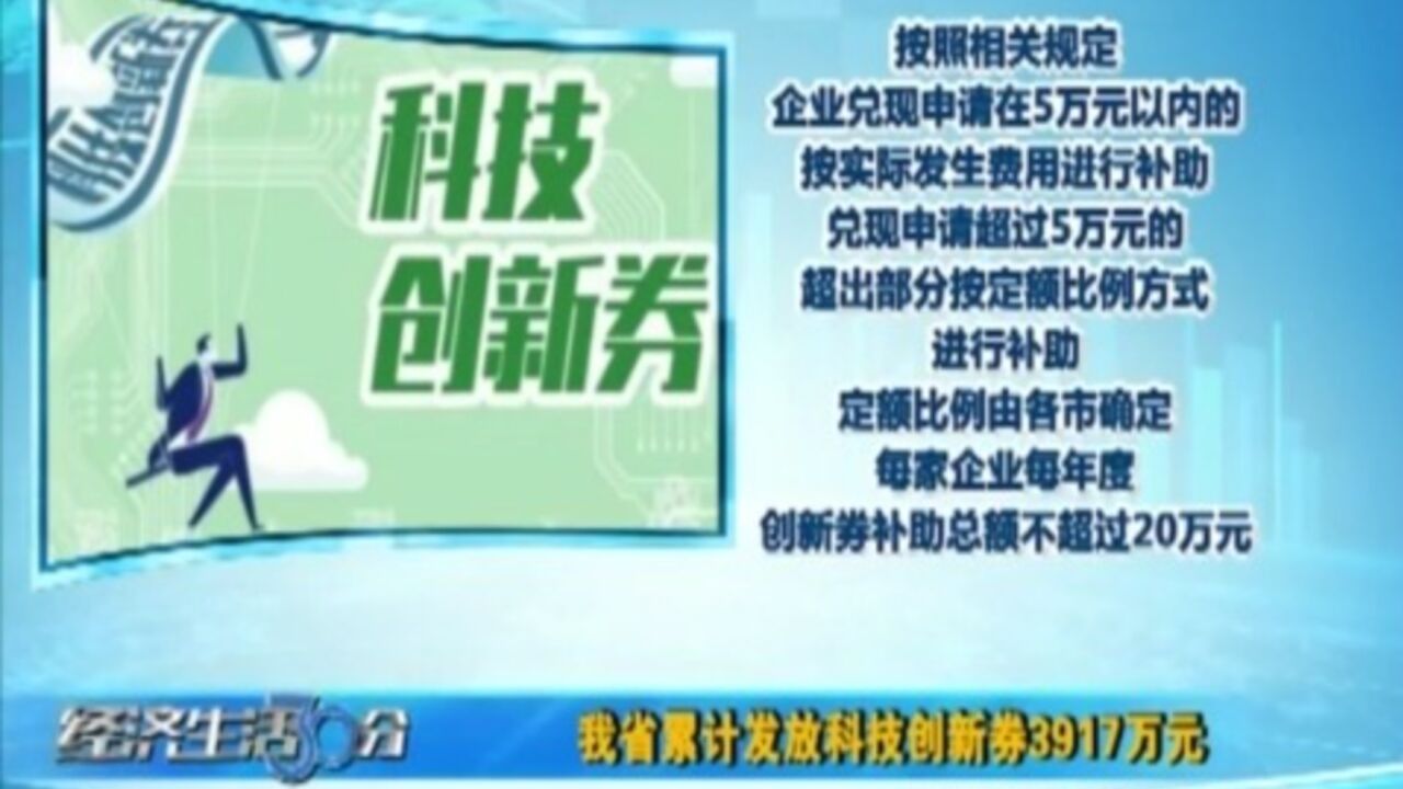 山西省累计发放科技创新券3917万元