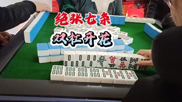 绝张七条双杠开花#麻将