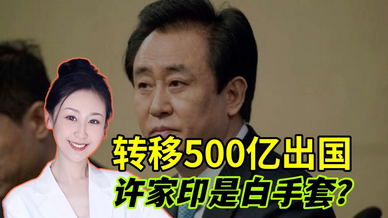 偷偷转移500亿出国?许家印称我可以一无所有!他是谁的白手套?