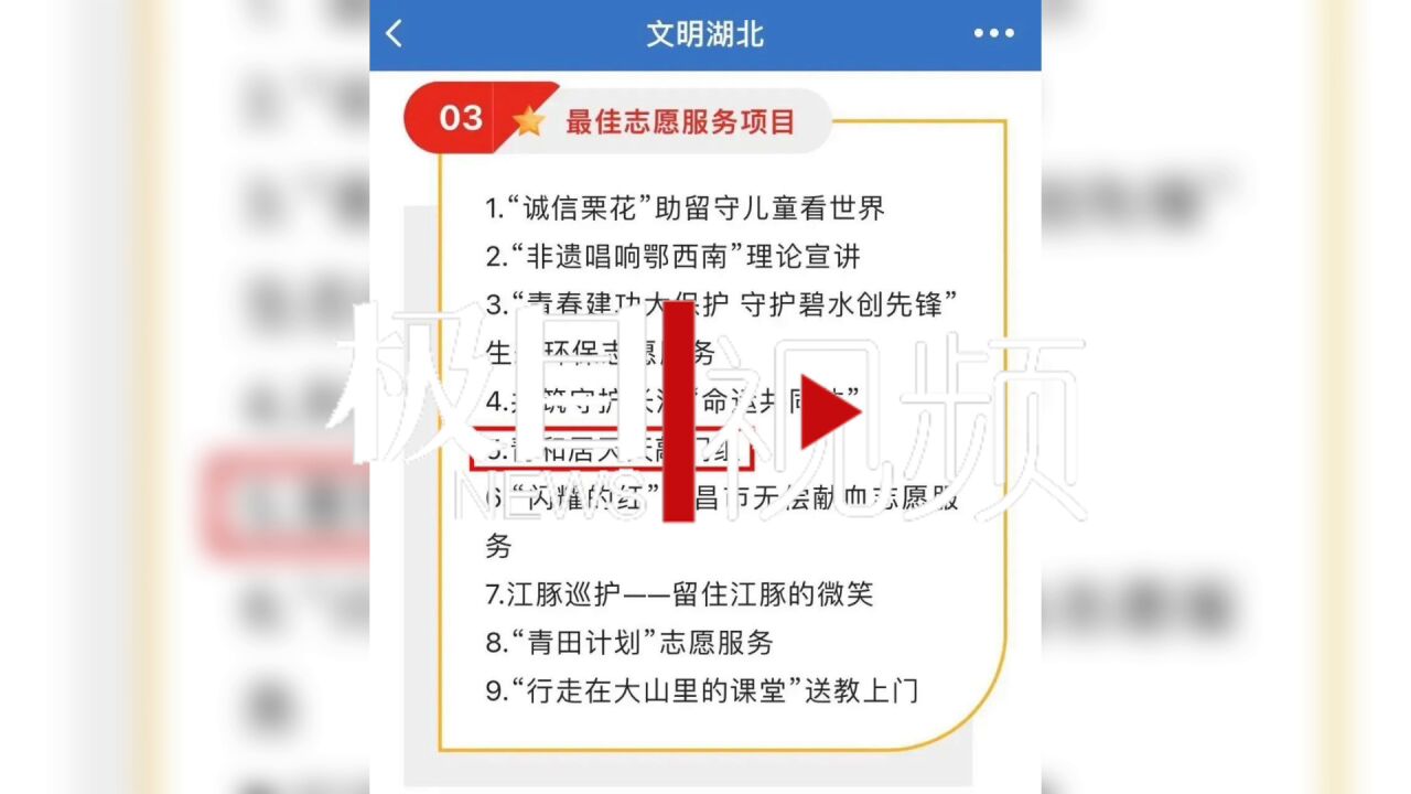 【视频】武汉青山区“天天敲门组”入选湖北省最佳志愿服务项目