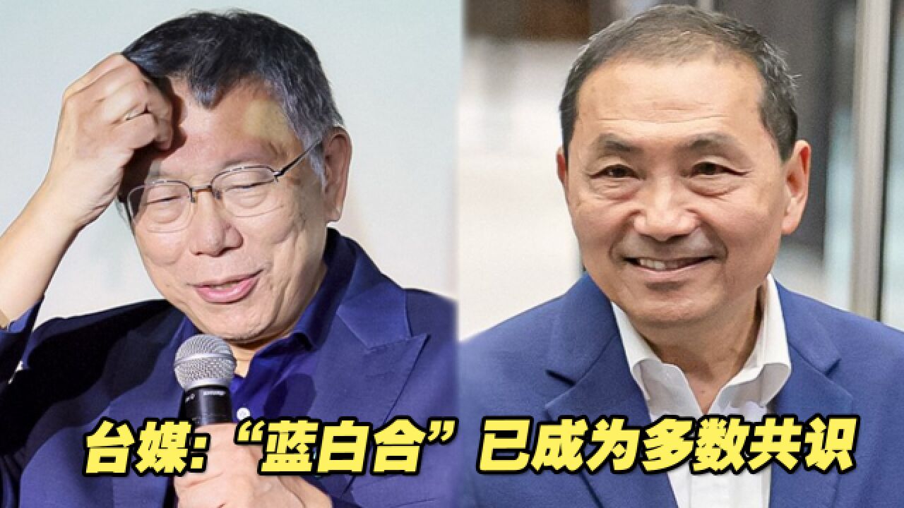 台媒:“蓝白合”已成为多数共识,也是民意主流