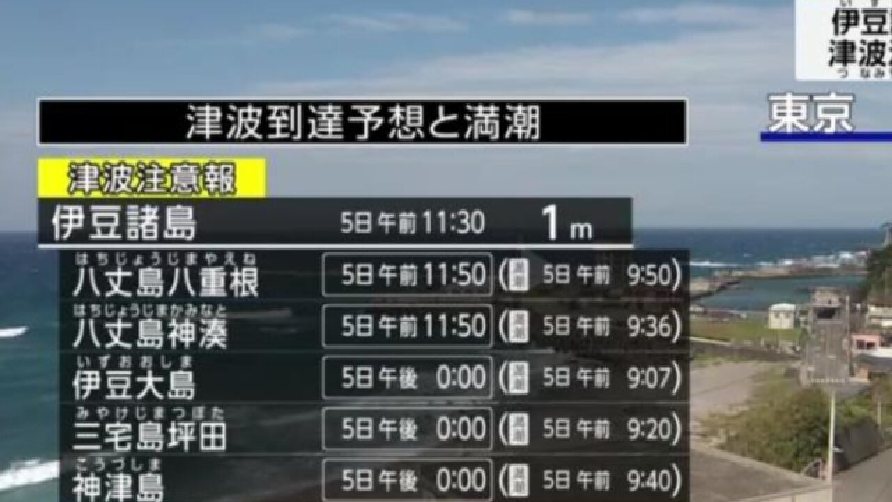 日本海啸最新进展:日本气象厅已解除海啸预警 高度低于1米