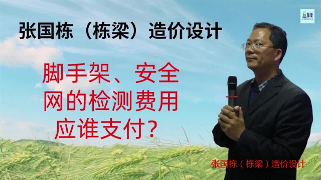 张国栋(栋梁)造价设计:脚手架、安全网的检测费用应支付?