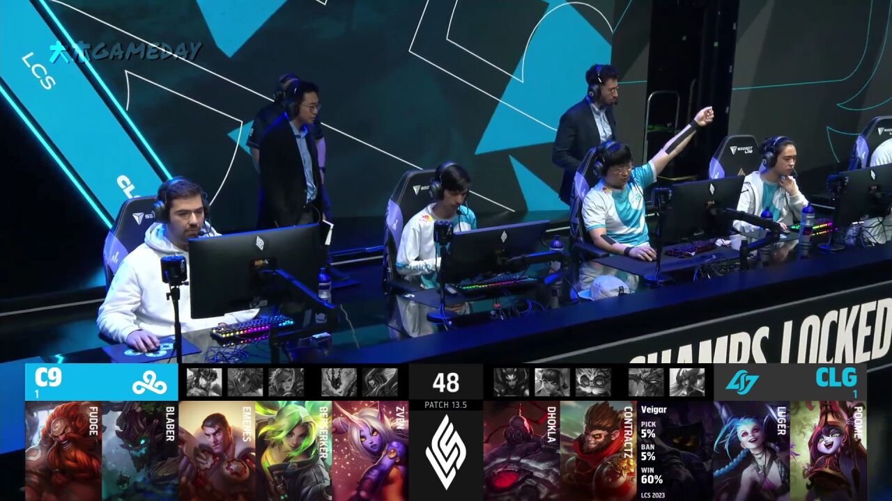 [LCS春季赛季后赛R1]【C9vsCLG】第三局速看