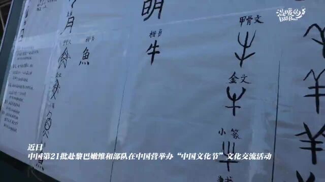 我赴黎维和部队成功举办“中国文化节”文化交流活动