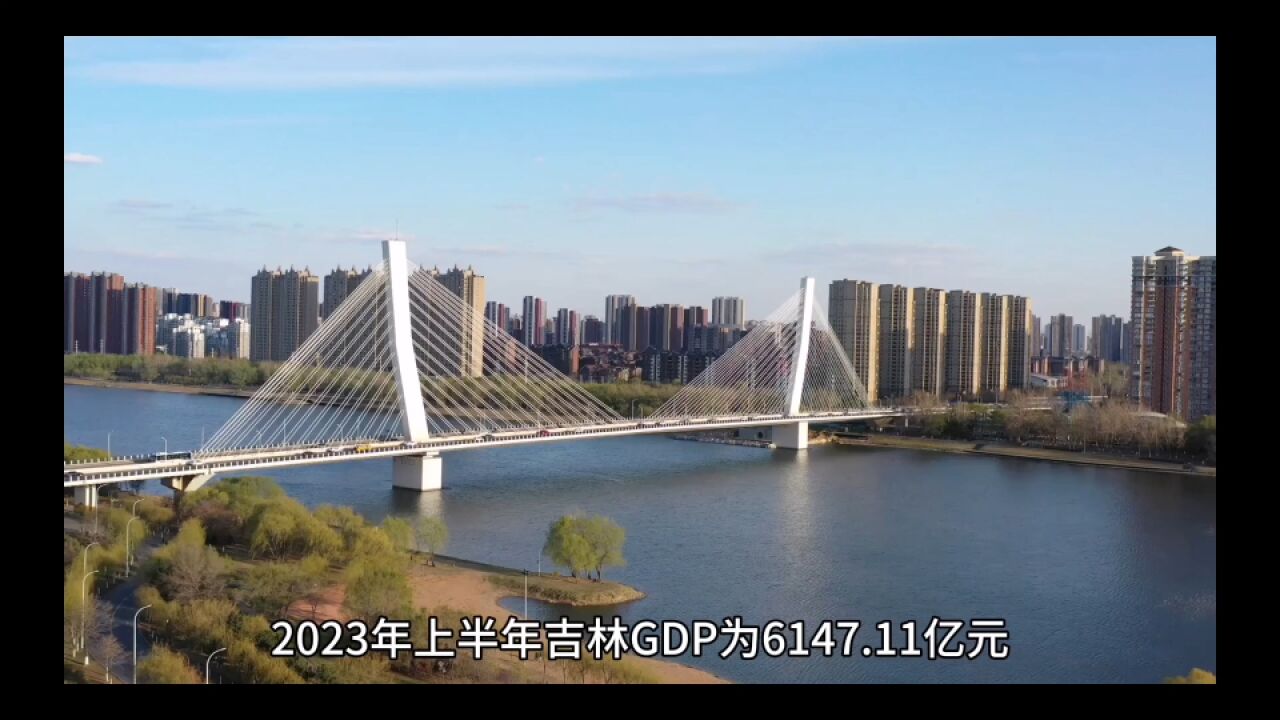 2023年16月吉林各地GDP表现,长春贡献最大,延边复苏理想