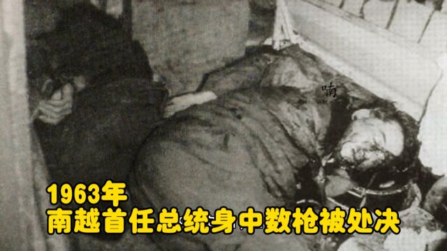 1963年,南越首任总统被公开处决,身中数枪,死状凄惨