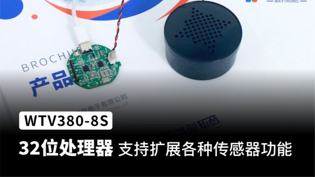 WTV3808S 32位处理器支持扩展各种传感器 可应用到玩具上