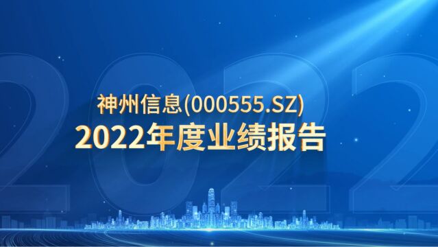 神州信息2022年度业绩报告