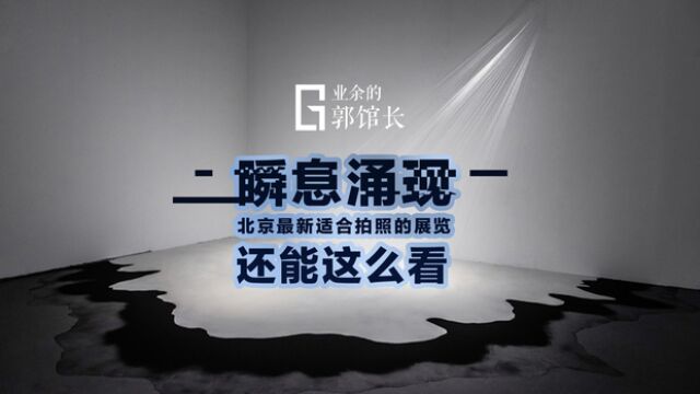 逛展|北京爆火新展“瞬息涌现”除了拍照还能这么看