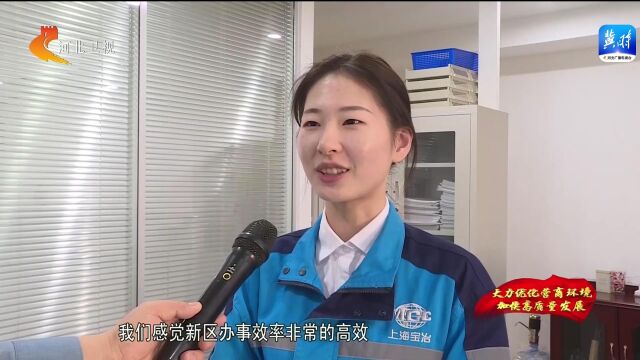 河北卫视报道上海宝冶第一家线上从北京迁移至雄安新区的央企子公司