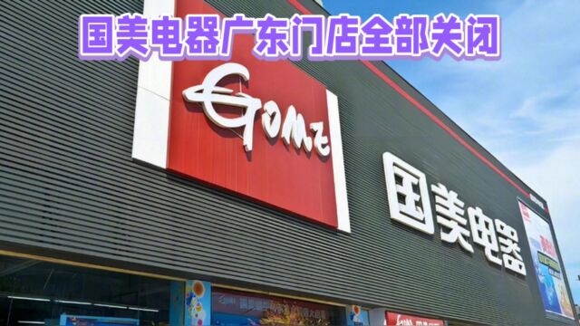 国美电器广东门店已全部关闭